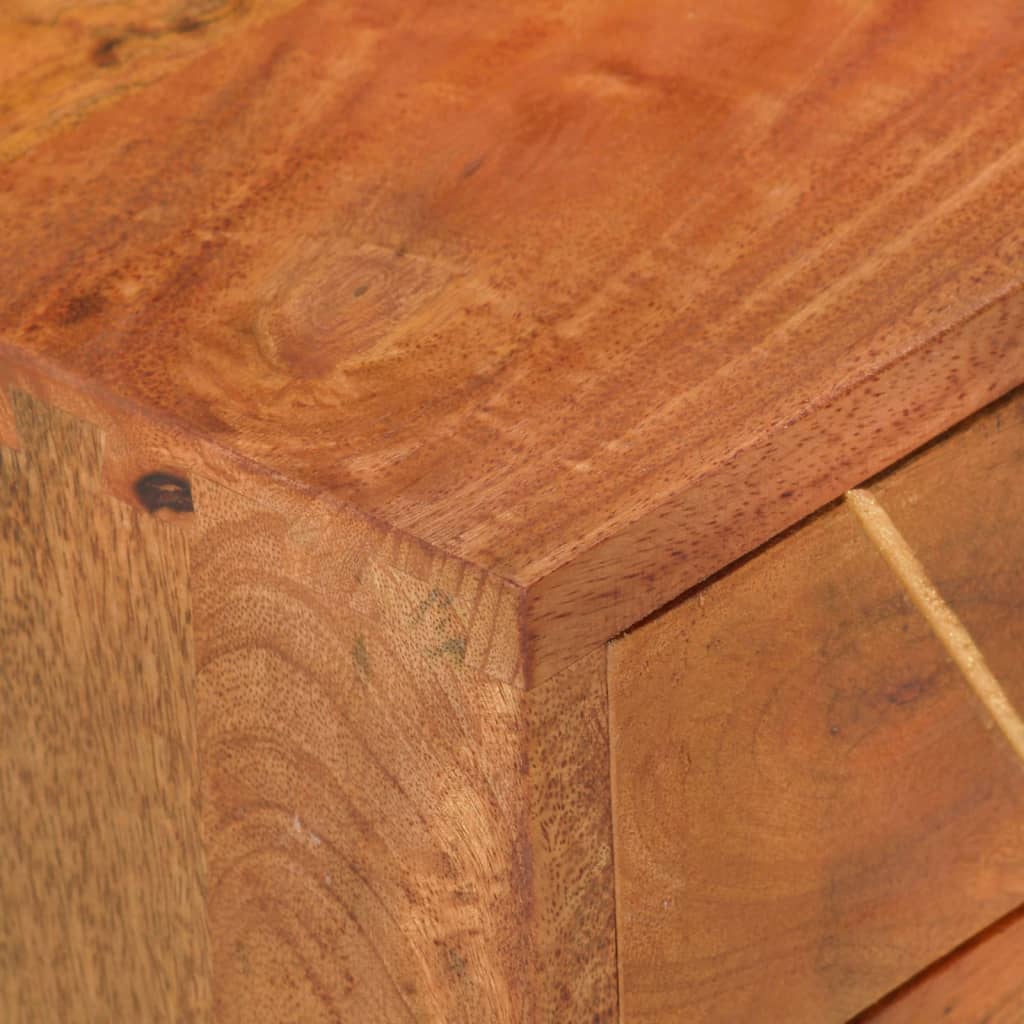 vidaXL Bedside Cabinet 16.9"x11.8"x22.8" Solid Mango Wood