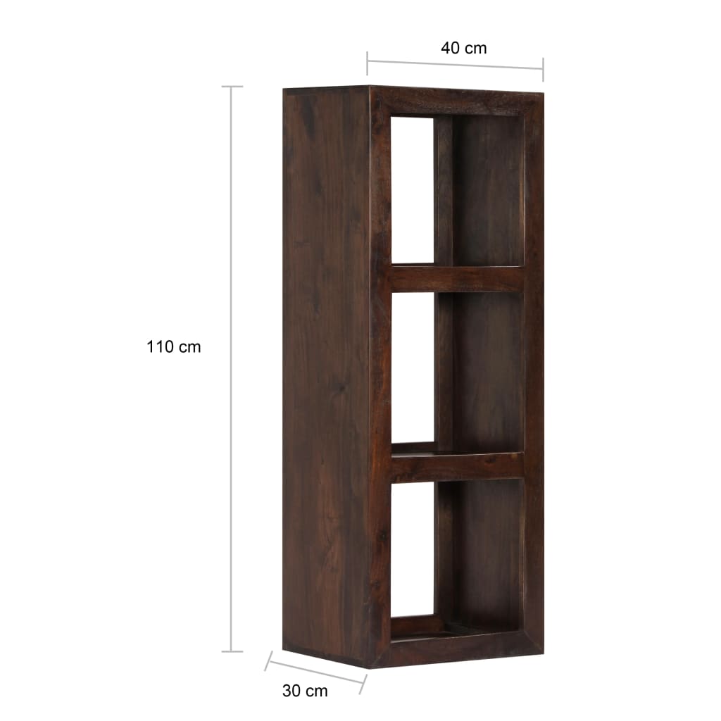 vidaXL Console Cabinet 15.7"x11.8"x43.3" Solid Acacia Wood
