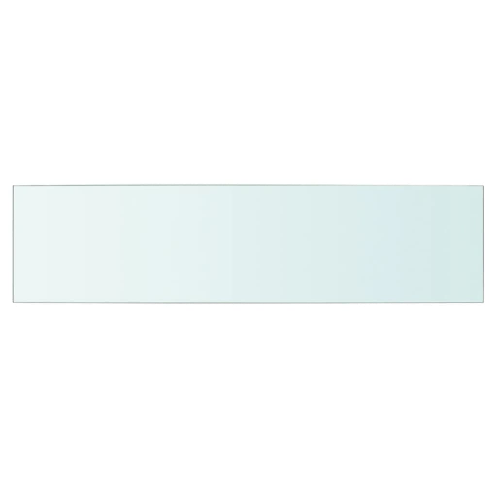 vidaXL Shelves 2 pcs Panel Glass Clear 23.6"x5.9"