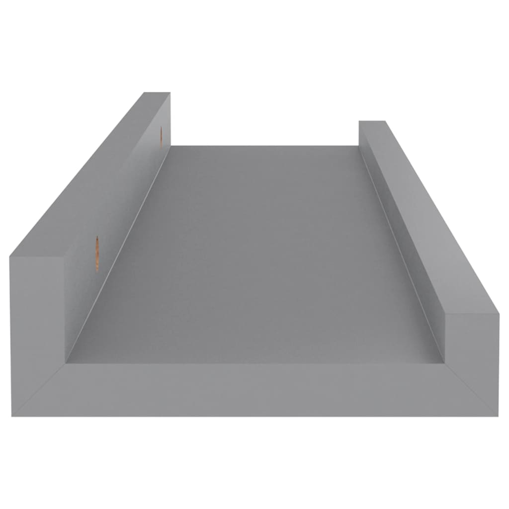 vidaXL Wall Shelves 4 pcs Gray 15.7"x3.5"x1.2"