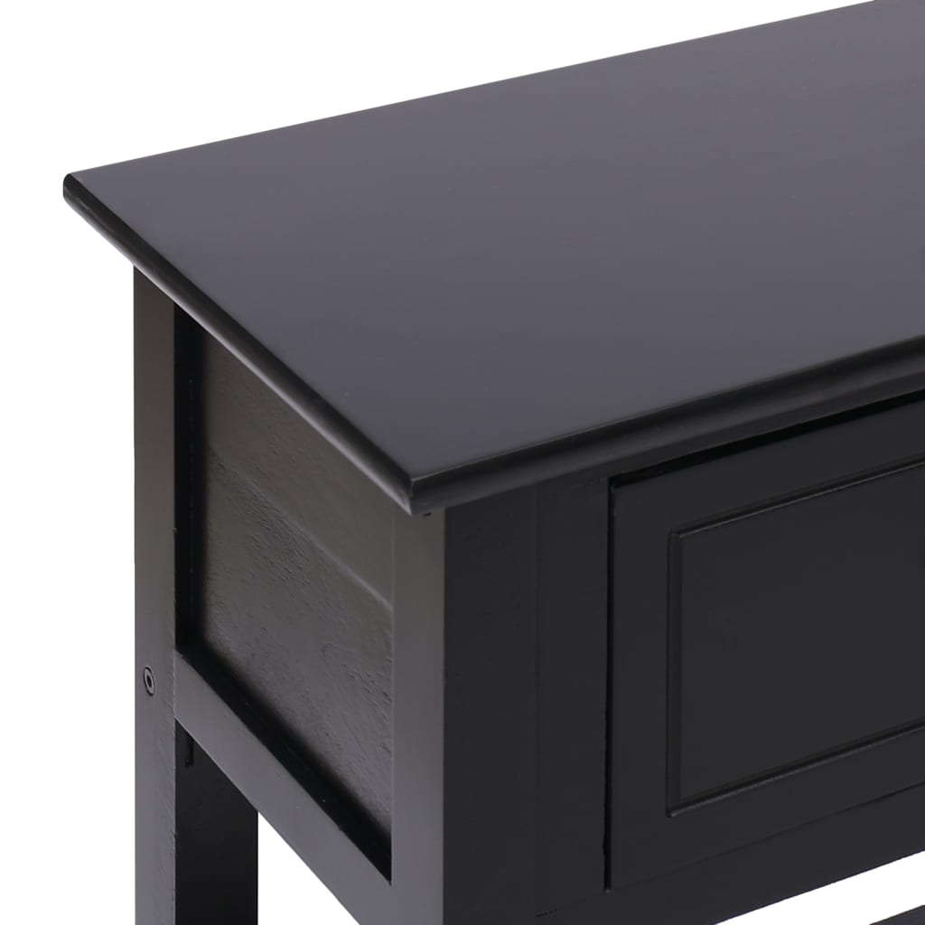 vidaXL Sideboard Black 45.3"x11.8"x29.9" Wood