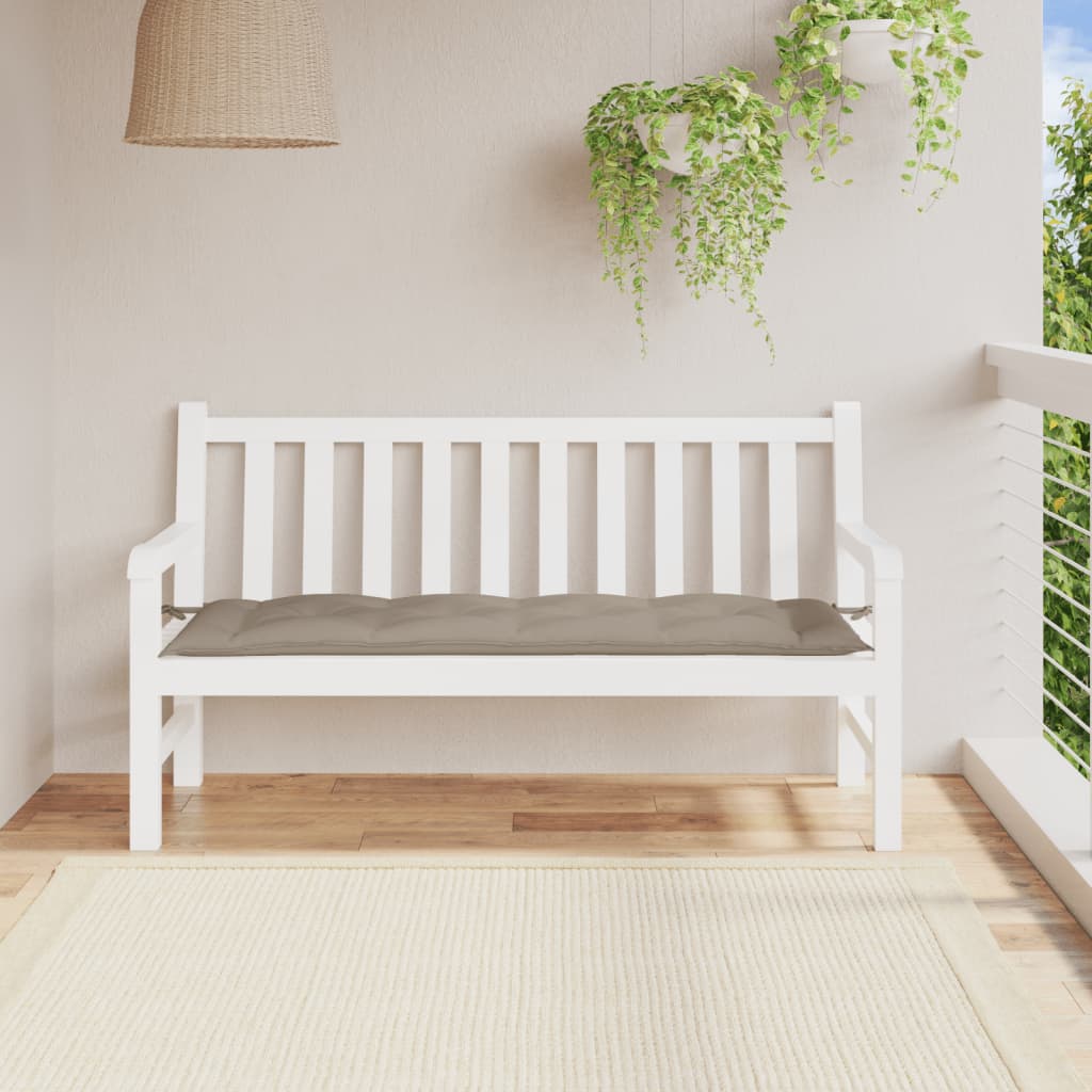vidaXL Garden Bench Cushion Taupe 59.1"x19.7"x2.8" Oxford Fabric
