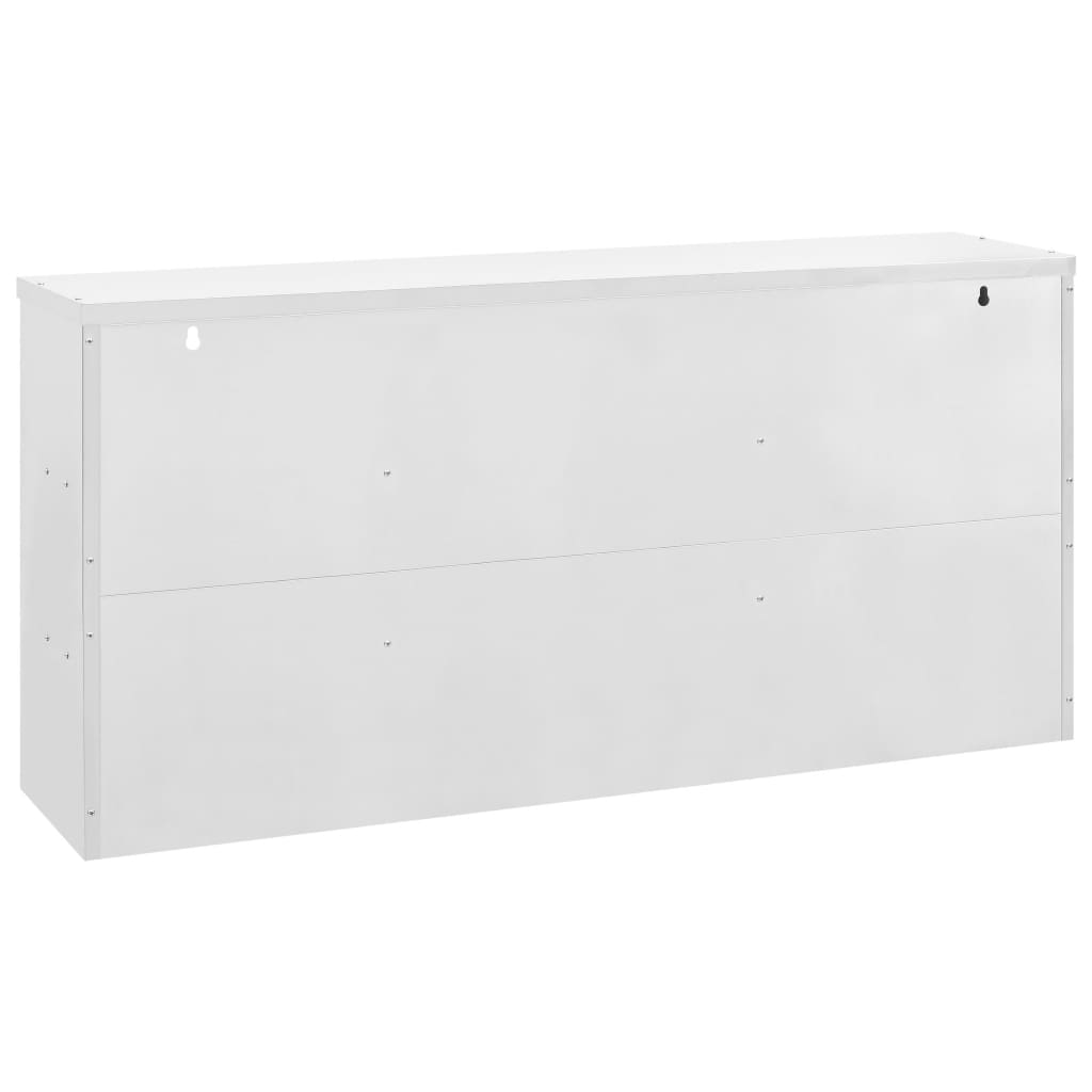 vidaXL Kitchen Wall Cabinet 59.1"x16"x30" Stainless Steel
