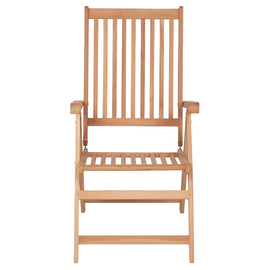 vidaXL Reclining Patio Chairs 6 pcs Solid Teak Wood