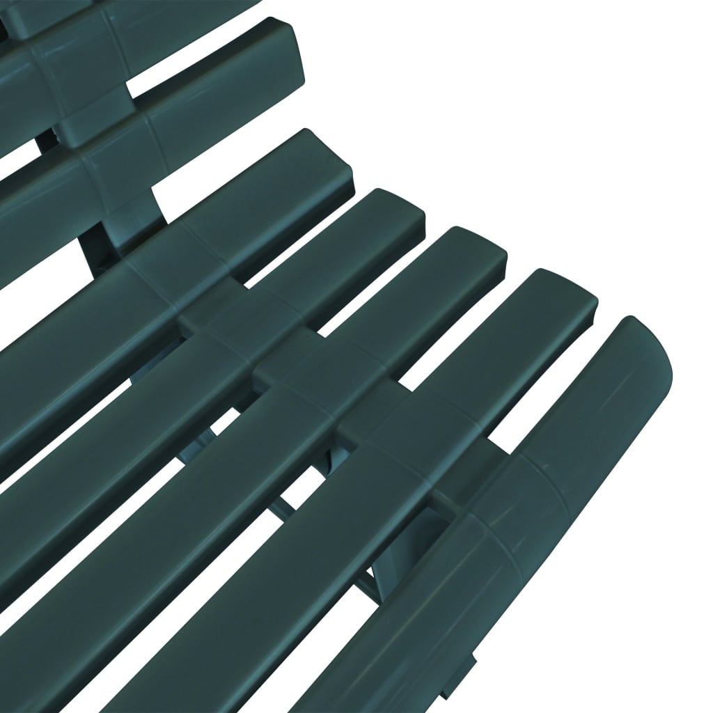 vidaXL Patio Bench 57.3" Plastic Green