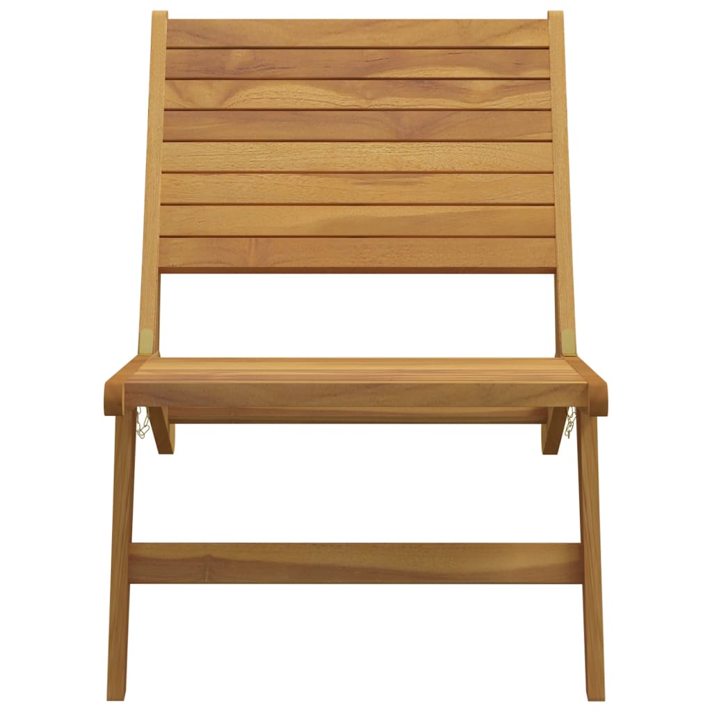 vidaXL Patio Chair Solid Wood Teak