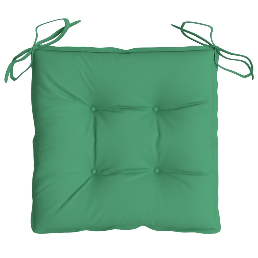 vidaXL Chair Cushions 6 pcs Green 15.7"x15.7"x2.8" Oxford Fabric