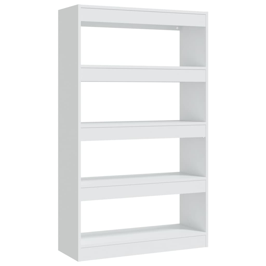 vidaXL Book Cabinet/Room Divider White 31.5"x11.8"x53.1" Engineered Wood