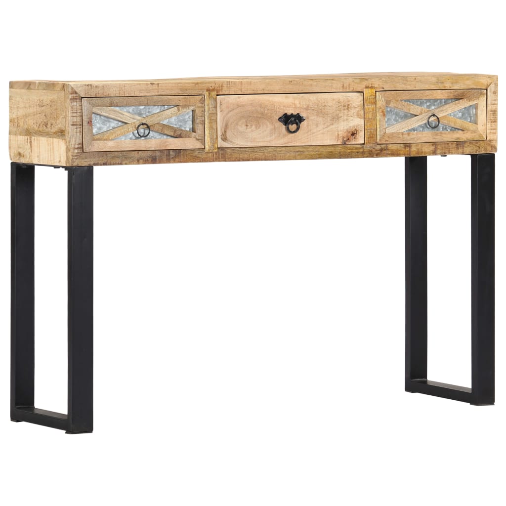 vidaXL Console Table 43.3"x11.8"x29.9" Solid Mango Wood