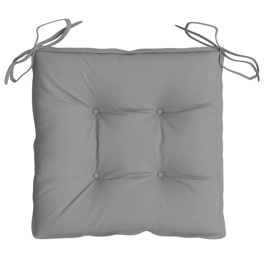 vidaXL Chair Cushions 4 pcs Gray 15.7"x15.7"x2.8" Fabric
