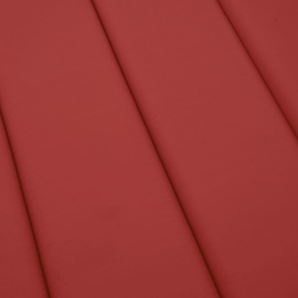 vidaXL Sun Lounger Cushion Red 78.7"x27.6"x1.2" Oxford Fabric