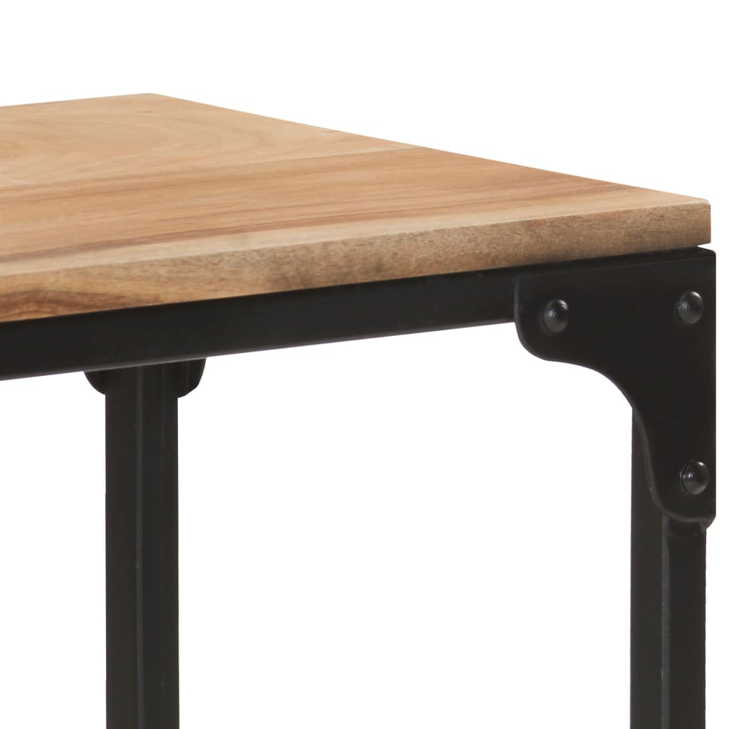 vidaXL Console Table 43.3"x11.8"x29.5" Solid Acacia Wood