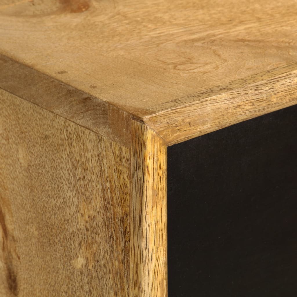 vidaXL Desk with Drawers 51.2"x19.7"x31.5" Solid Mango Wood