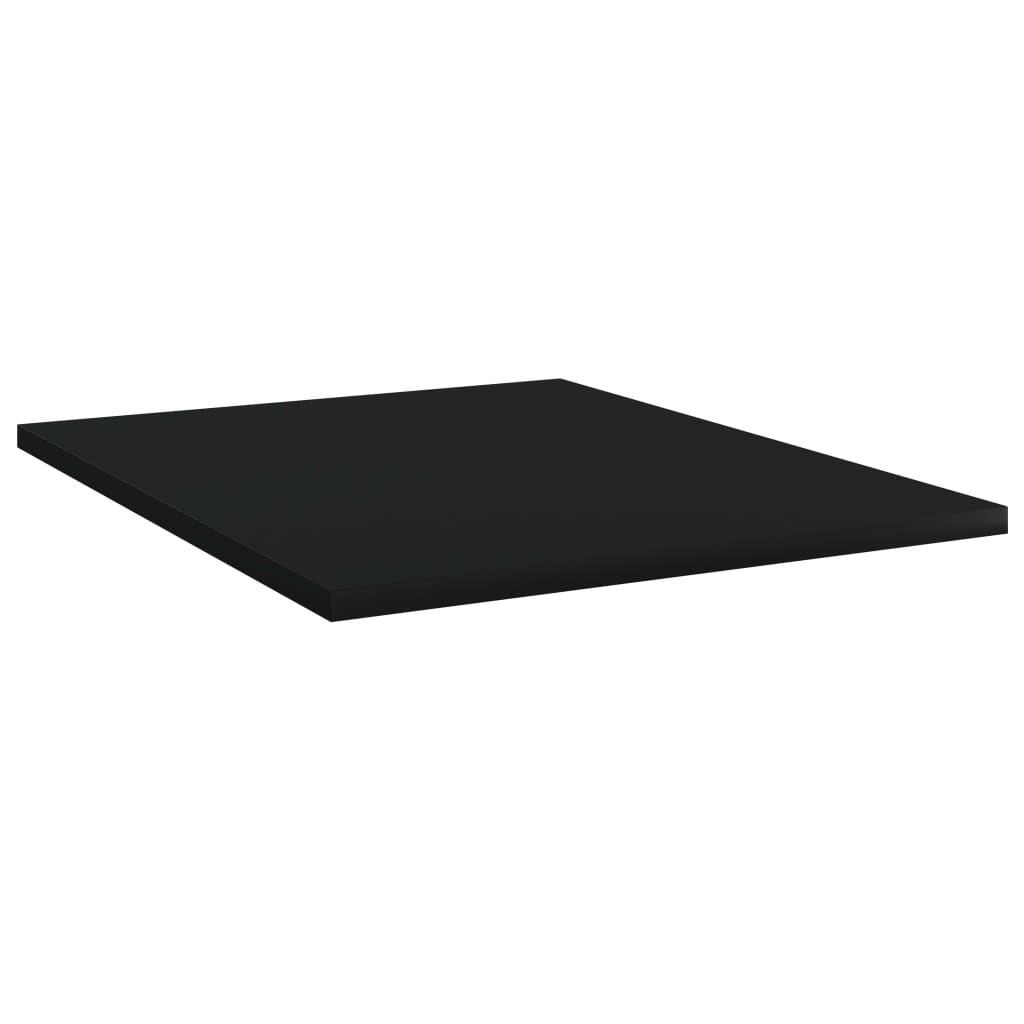 vidaXL Bookshelf Boards 8 pcs Black 15.7"x19.7"x0.6" Chipboard