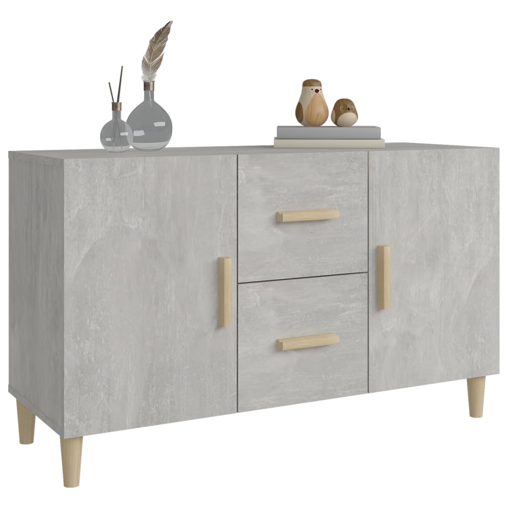 vidaXL Sideboard Concrete Gray 39.4"x14.2"x23.6" Engineered Wood