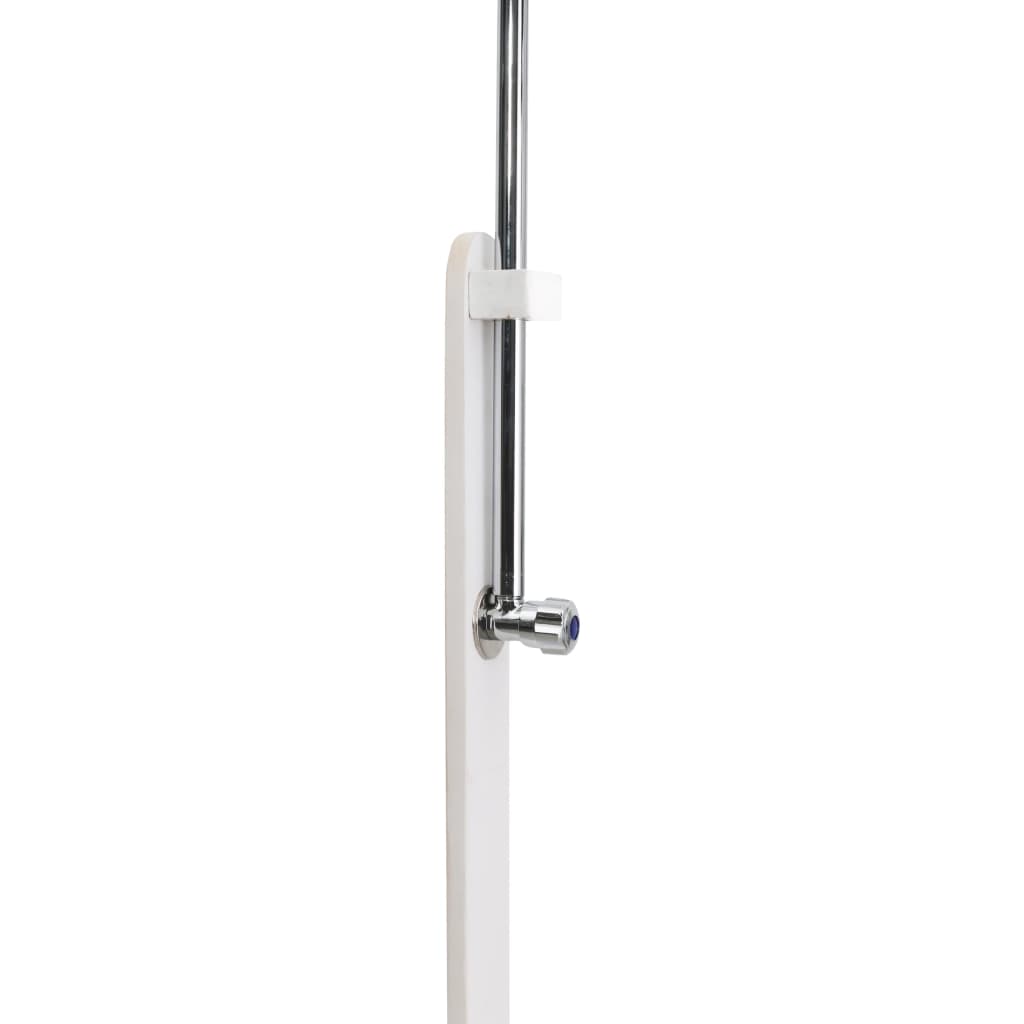 vidaXL Garden Shower White Wood