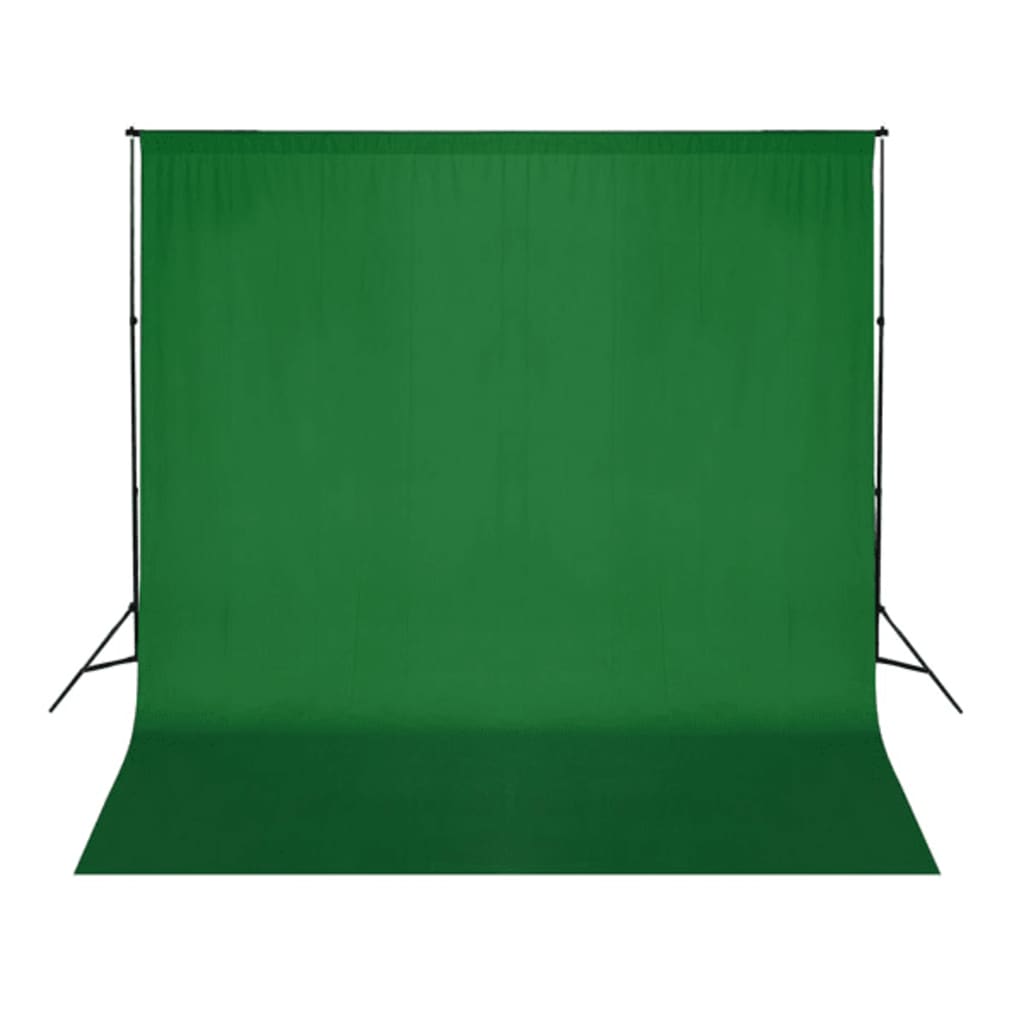 vidaXL Backdrop Cotton Green 10 x 10 feet Chroma Key