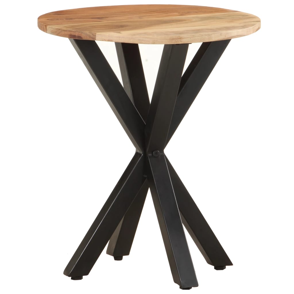 vidaXL Side Table 18.9"x18.9"x22" Solid Acacia Wood