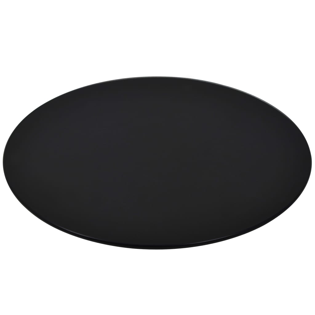 vidaXL Table Top Tempered Glass Round 23.6"