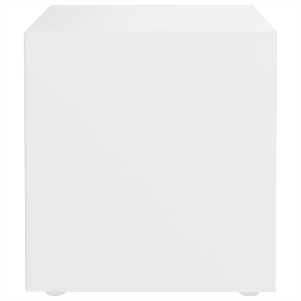vidaXL TV Cabinet White 14.6"x13.8"x14.6" Chipboard