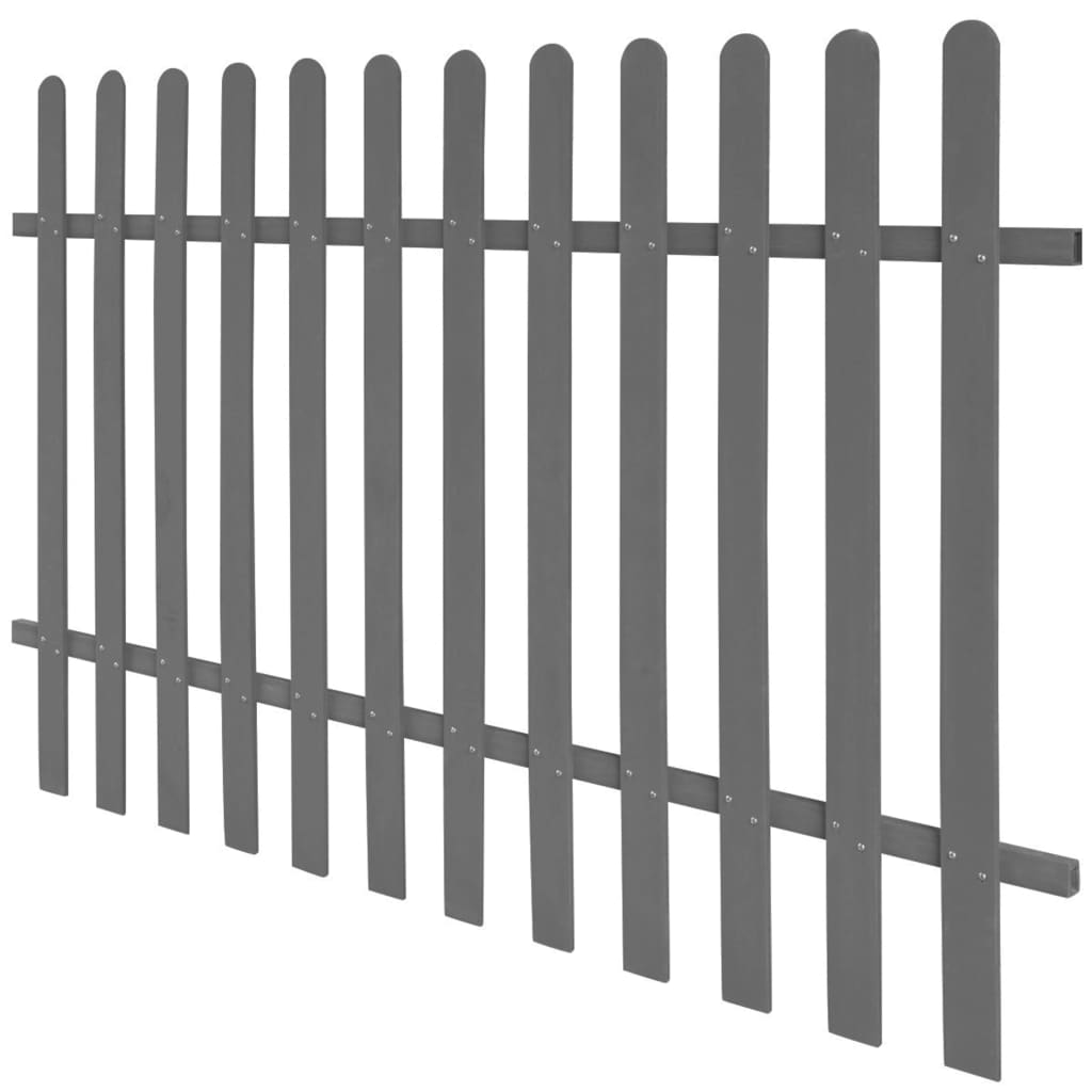 vidaXL Picket Fence WPC 78.7"x47.2"