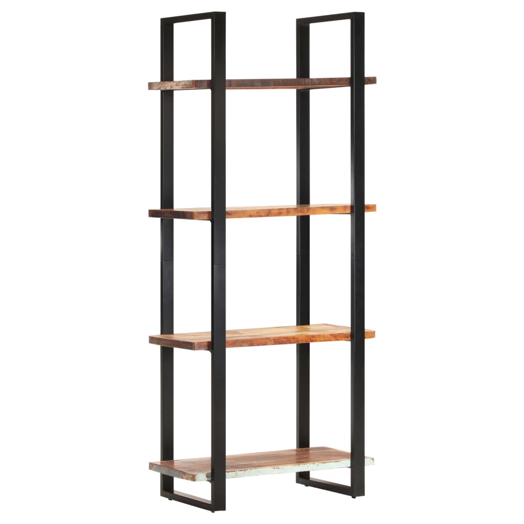 vidaXL 4-Tier Bookcase 31.5"x15.7"x70.9" Solid Reclaimed Wood