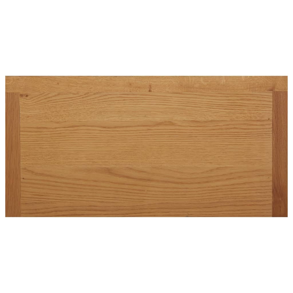 vidaXL Cupboard 27.6"x13.8"x29.5" Solid Oak Wood
