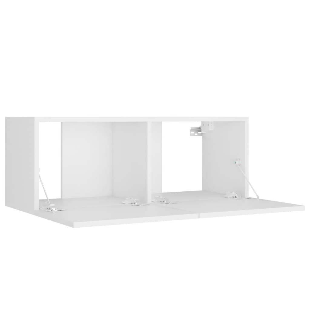 vidaXL 5 Piece TV Stand Set White Engineered Wood
