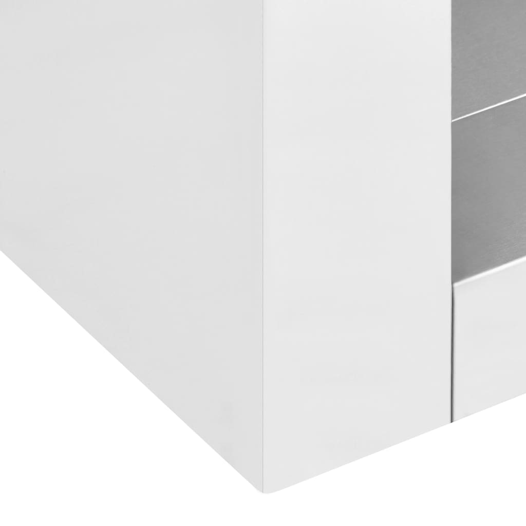 vidaXL Kitchen Wall Cabinet 35.4"x16"x30" Stainless Steel