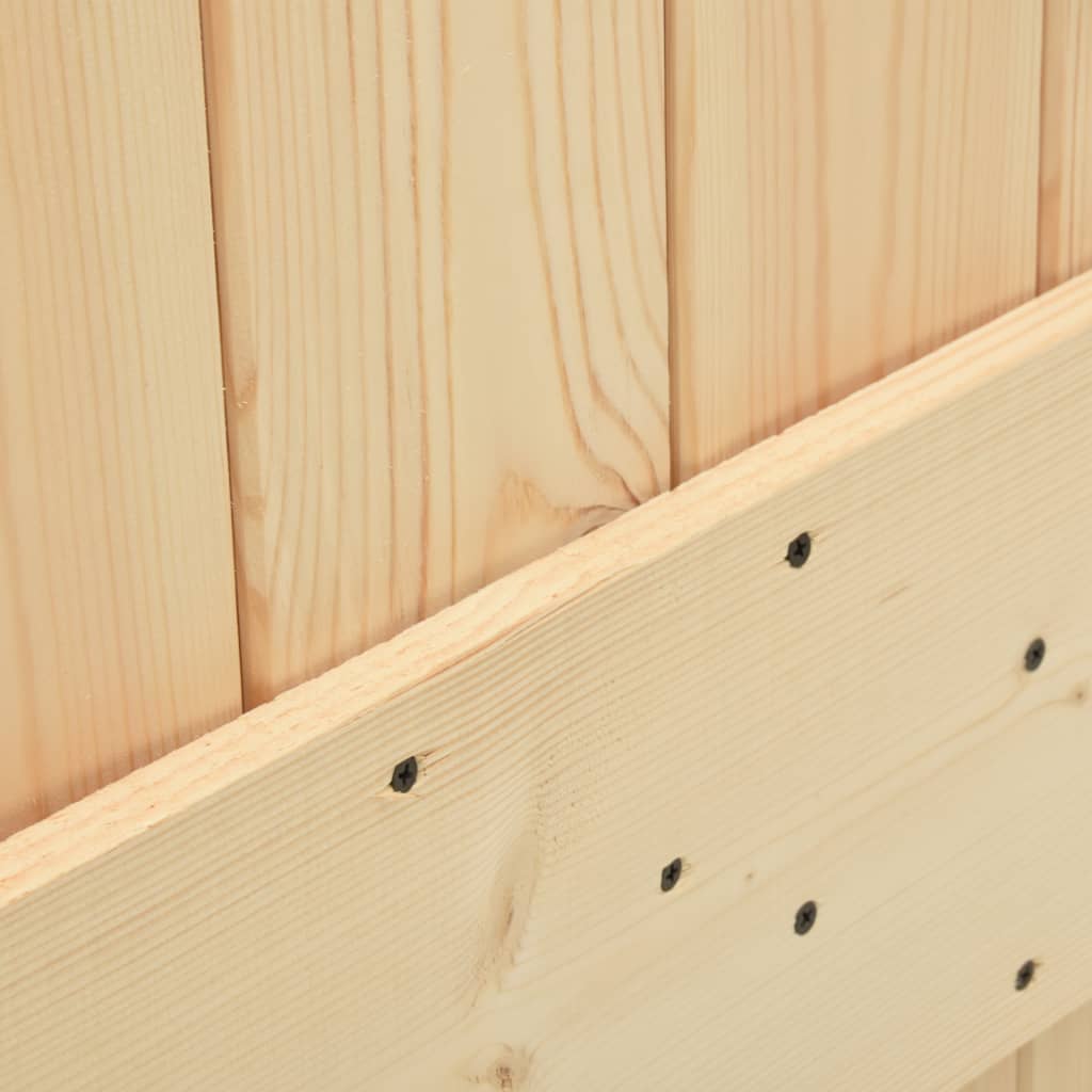 vidaXL Door NARVIK 35.4"x82.7" Solid Wood Pine
