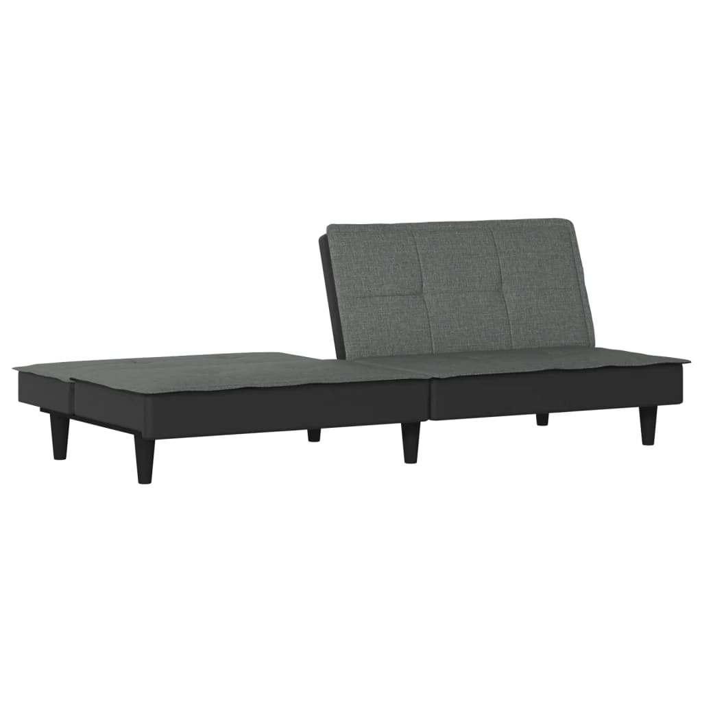 vidaXL Sofa Bed Dark Gray Fabric