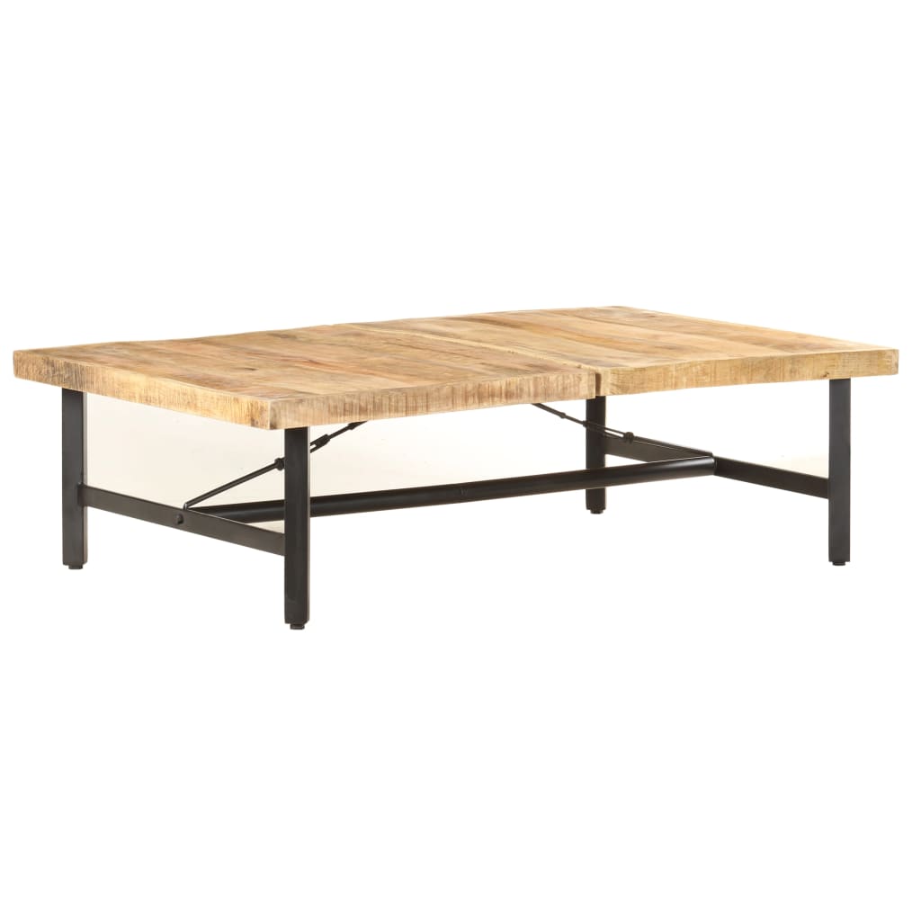 vidaXL Coffee Table 55.9"x35.4"x16.5" Solid Mango Wood
