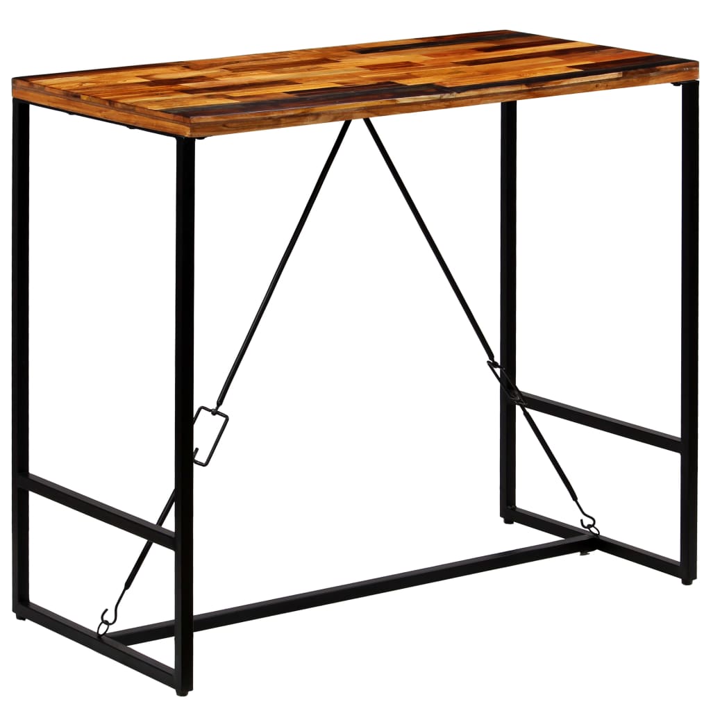 vidaXL Bar Table Solid Reclaimed Wood 47.2"x23.6"x41.7"