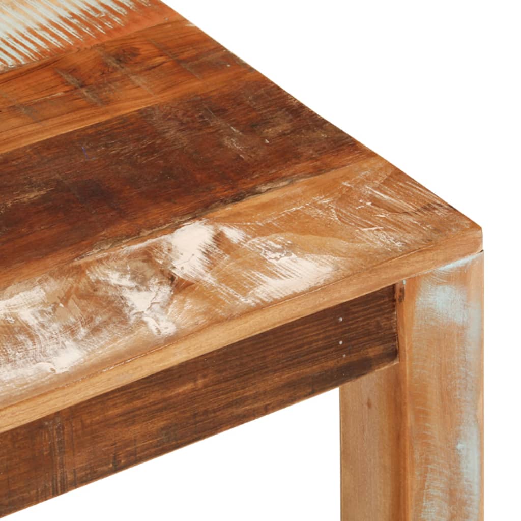 vidaXL Coffee Table 21.7"x21.7"x13.8" Solid Wood Reclaimed