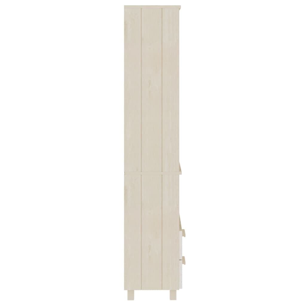 vidaXL Highboard Honey Brown 23.6"x13.8"x70.9" Solid Wood Pine