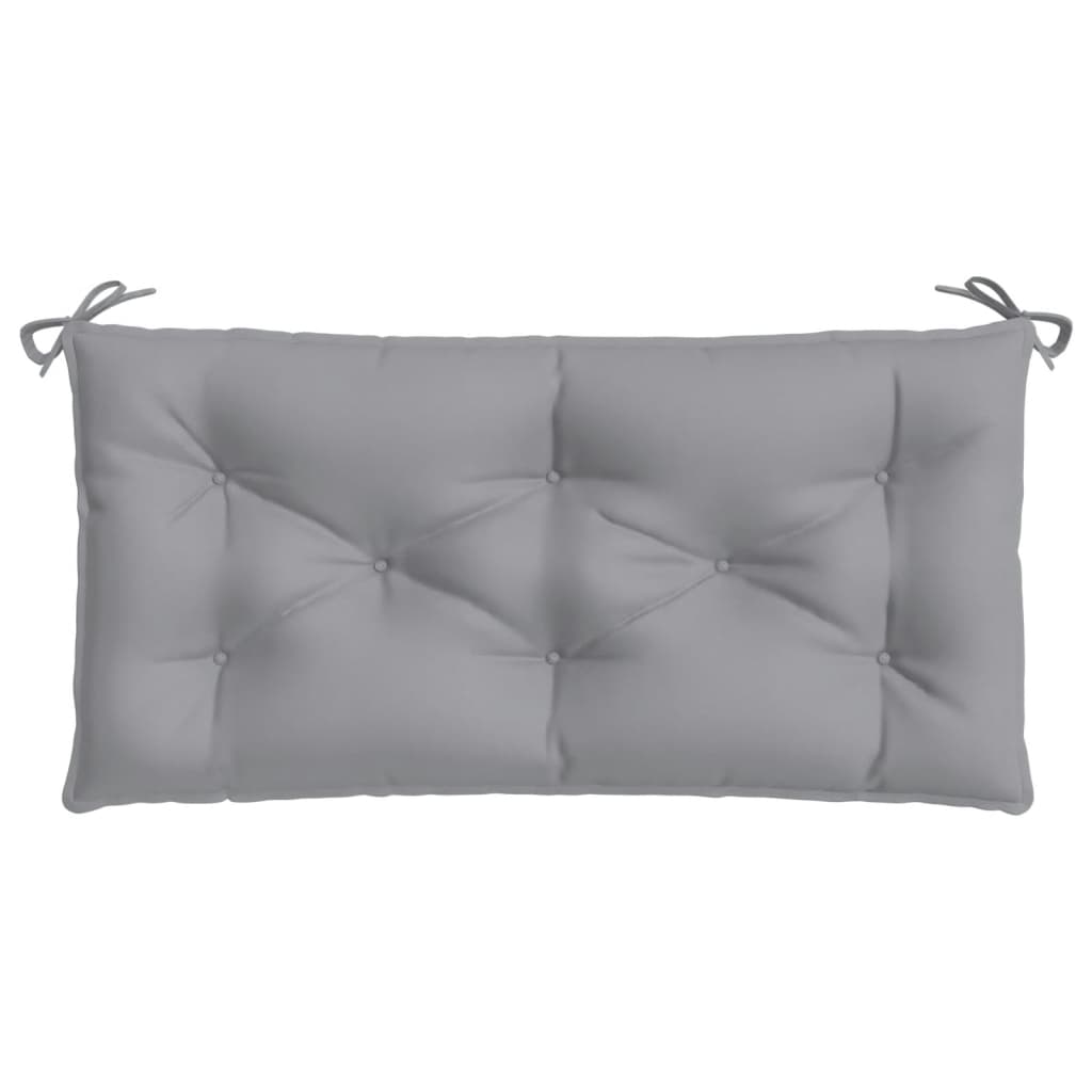 vidaXL Garden Bench Cushions 2pcs Gray 39.4"x19.7"x2.8" Oxford Fabric