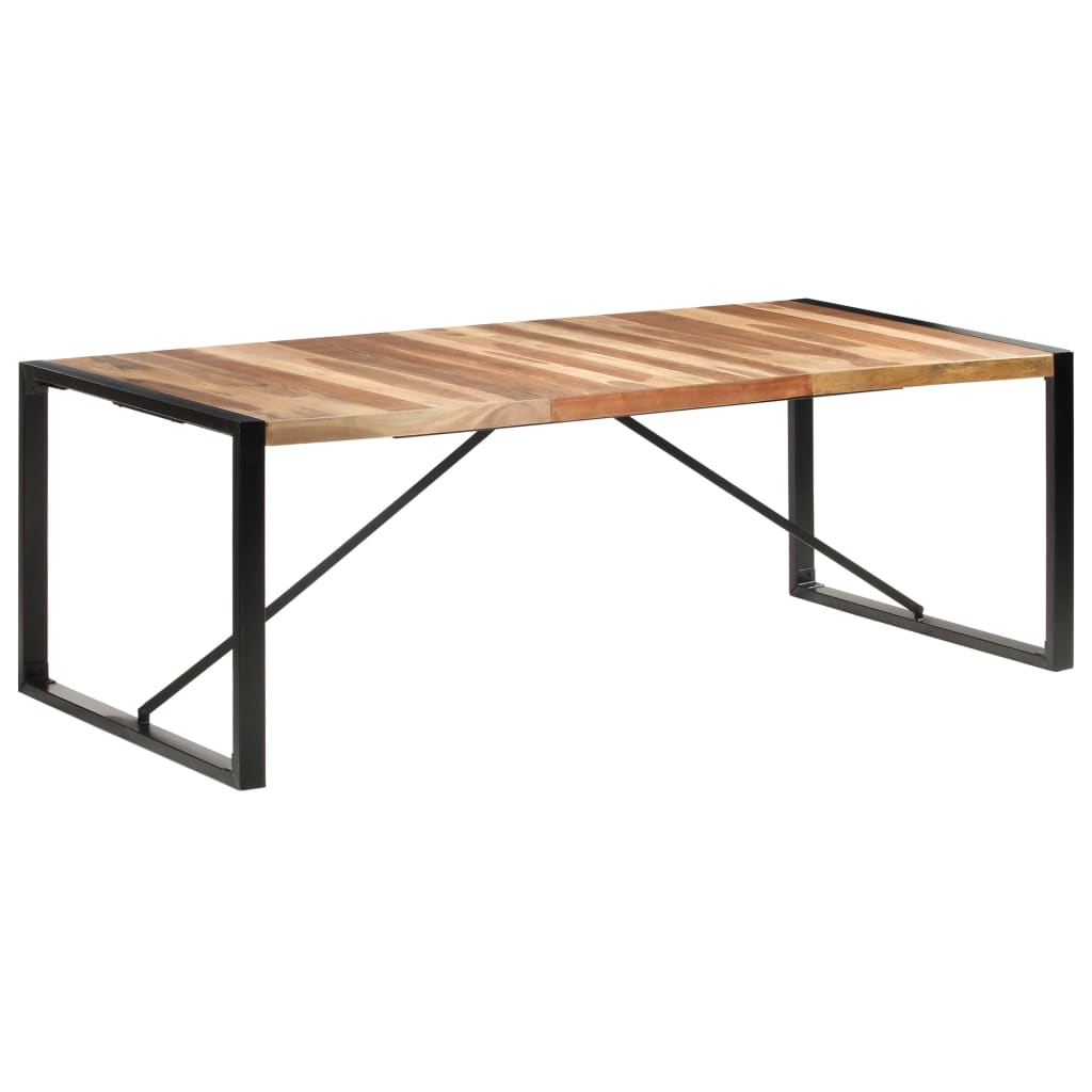 vidaXL Dining Table 86.6"x39.4"x29.5" Solid Wood with Sheesham Finish