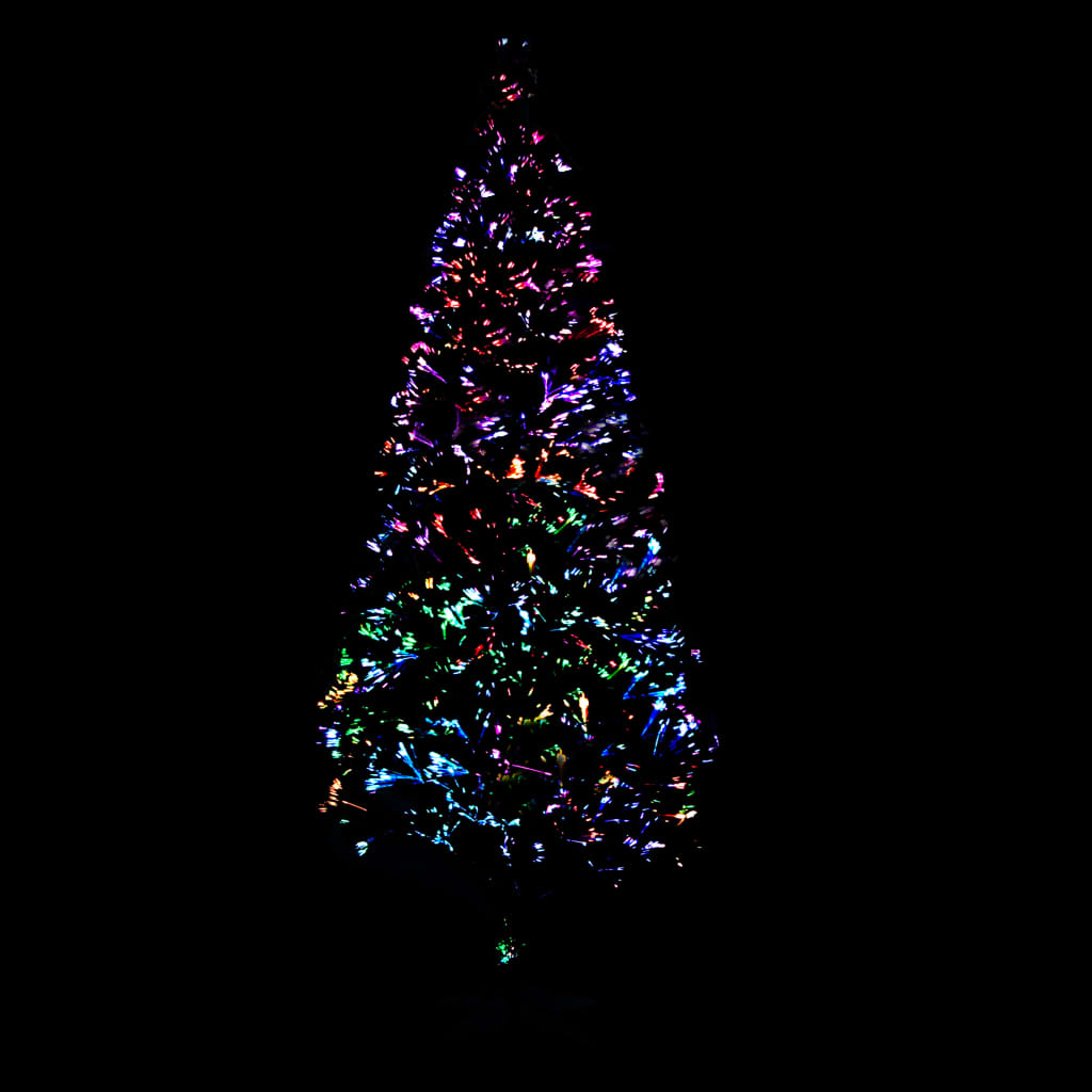 vidaXL Artificial Christmas Tree with Stand Green 6 ft Fiber Optic
