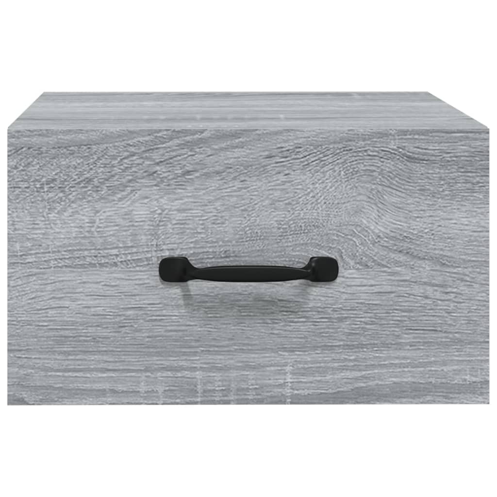 vidaXL Wall Mounted Cabinets 2 pcs Gray Sonoma 13.8"x13.8"x7.9"