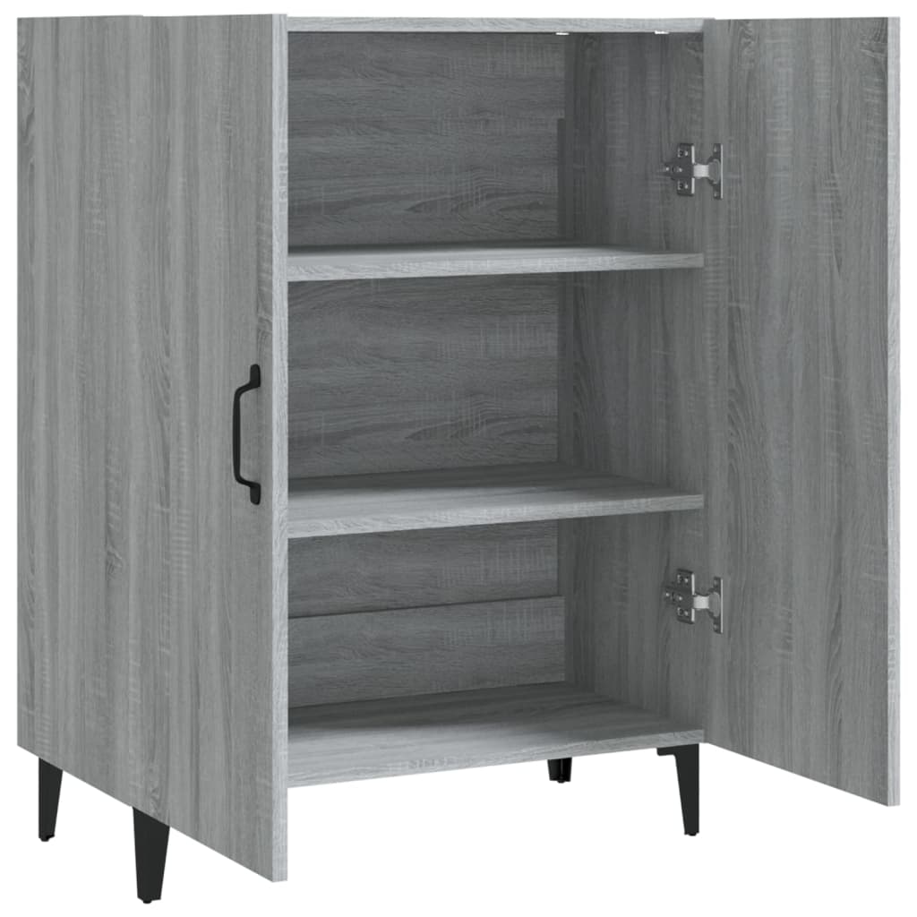 vidaXL Sideboard Gray Sonoma 27.6"x13.4"x35.4" Engineered Wood