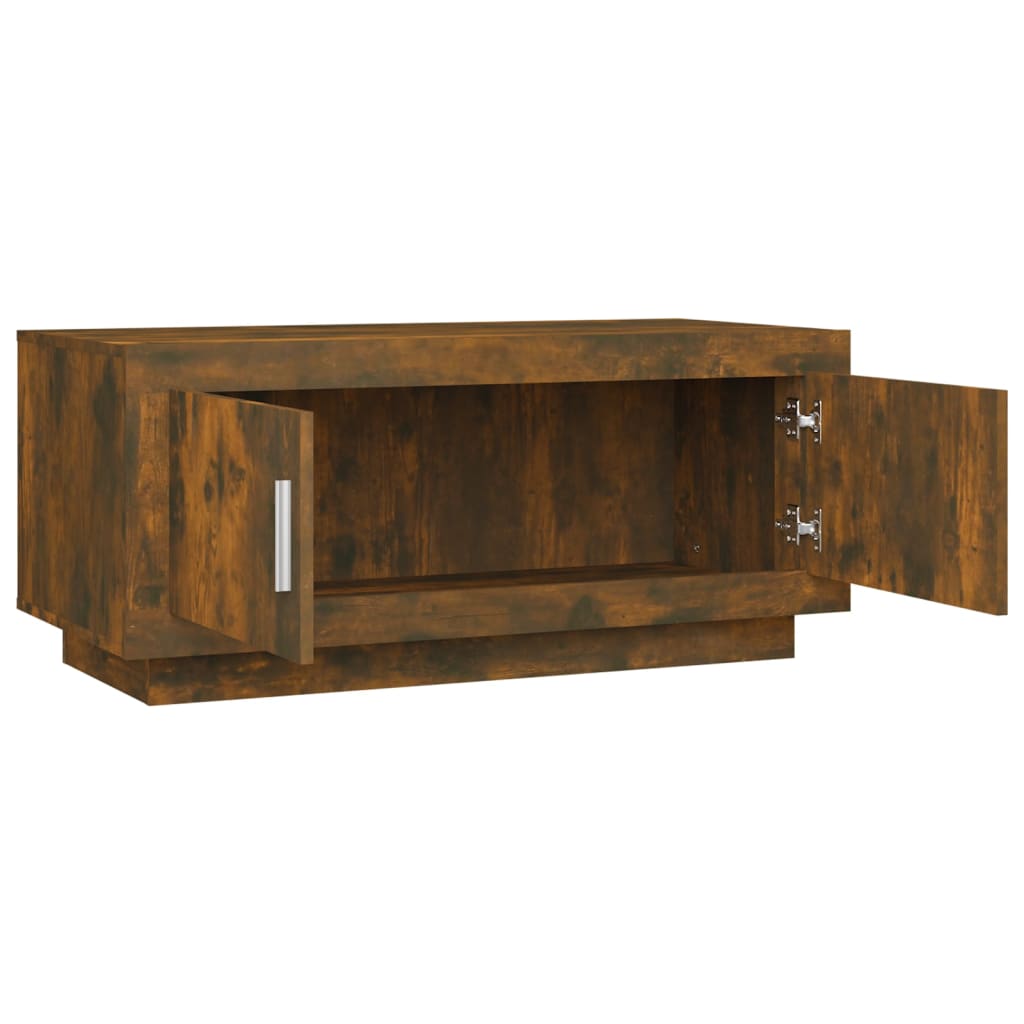 vidaXL Coffee Table Smoked Oak 40.2"x19.7"x17.7" Engineered Wood