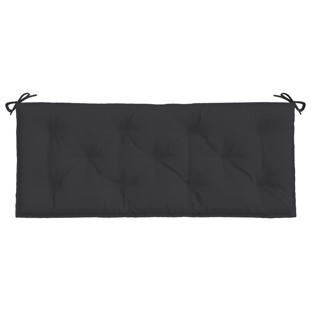 vidaXL Garden Bench Cushion Black 47.2"x19.7"x2.8" Oxford Fabric
