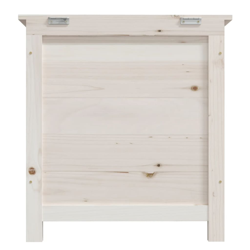 vidaXL Patio Cushion Box White 19.7"x19.7"x22" Solid Wood Fir