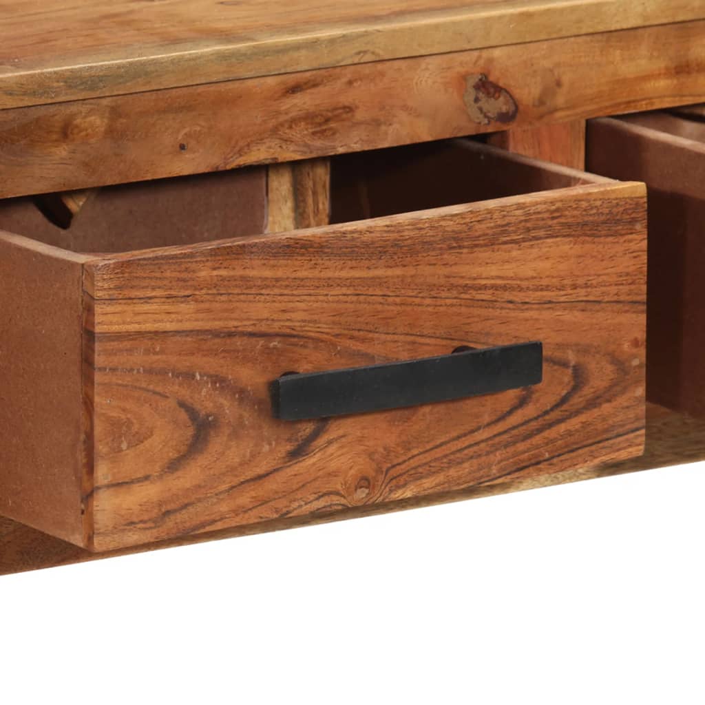 vidaXL Sideboard with 3 Drawers 43.3"x11.8"x31.5" Solid Sheesham Wood