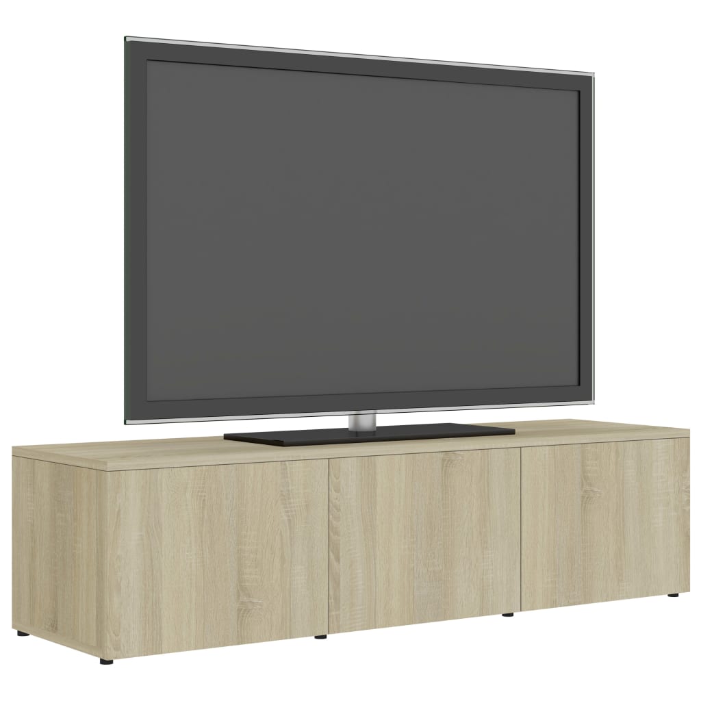 vidaXL TV Stand Sonoma Oak 47.2"x13.4"x11.8" Engineered Wood