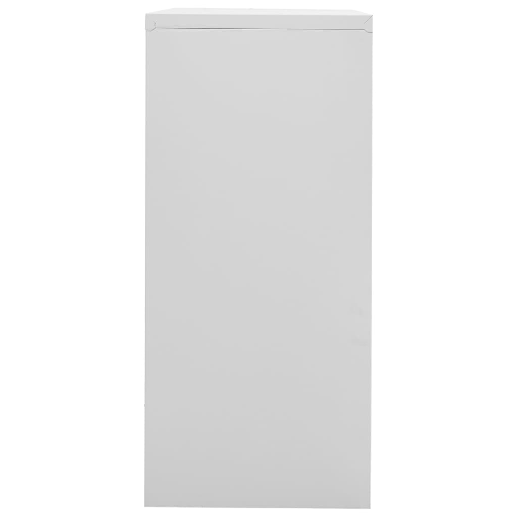 vidaXL Filing Cabinet Light Gray 35.4"x18.1"x40.6" Steel