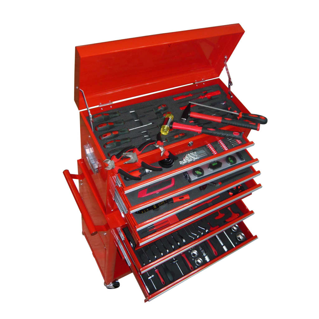 vidaXL 250-piece Tool Chest with 7 Compartments