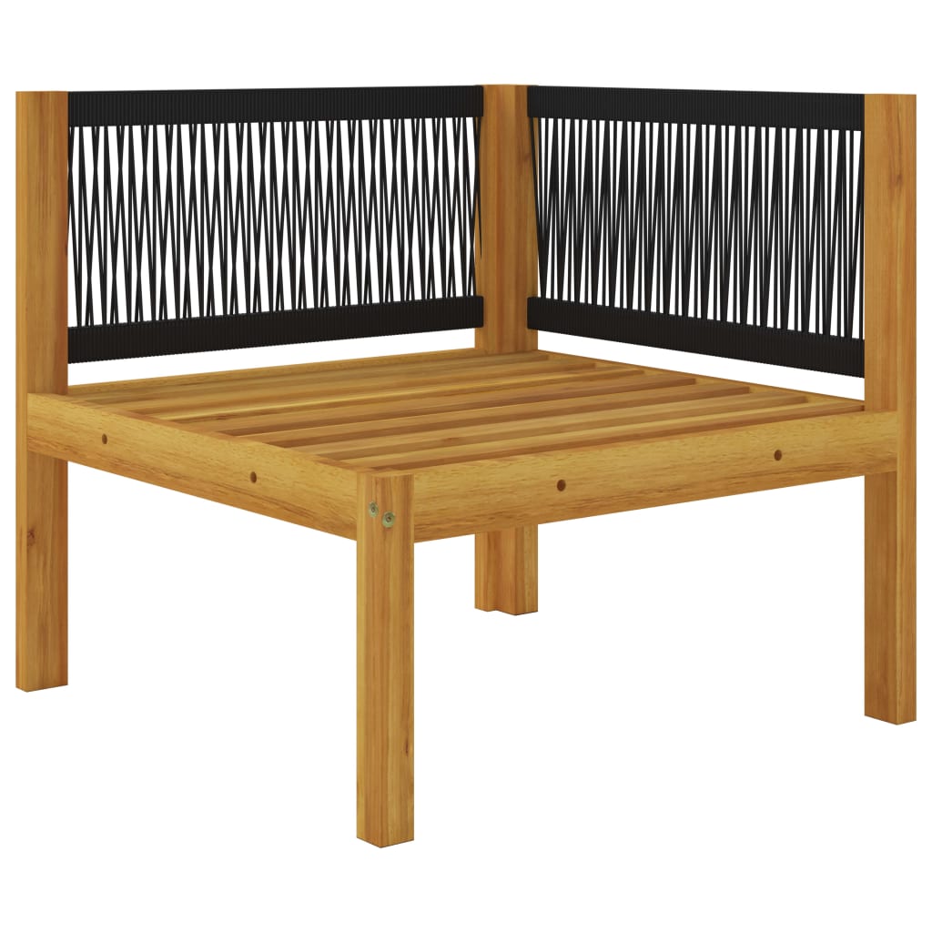 vidaXL 2-seater Patio Bench with Cushions Solid Acacia Wood
