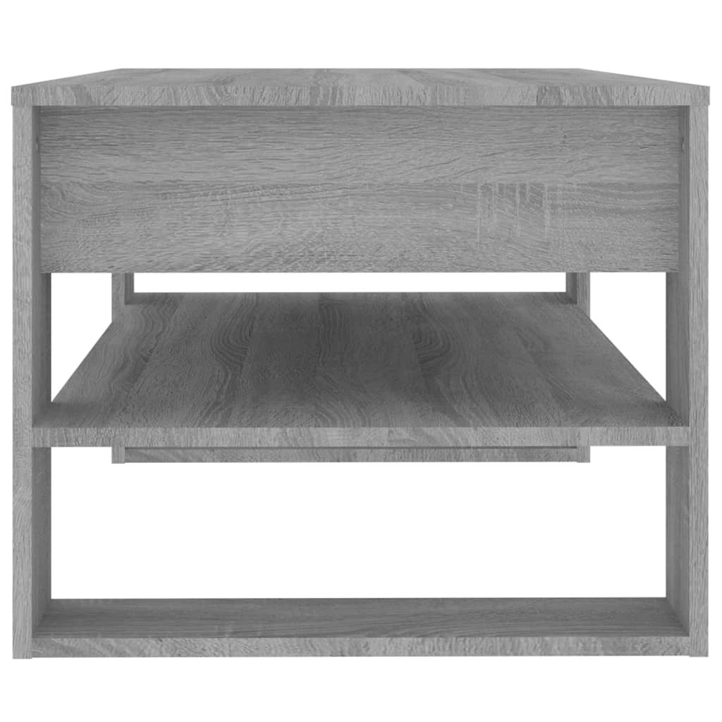 vidaXL Coffee Table Gray Sonoma 40.2"x21.7"x17.7" Engineered Wood