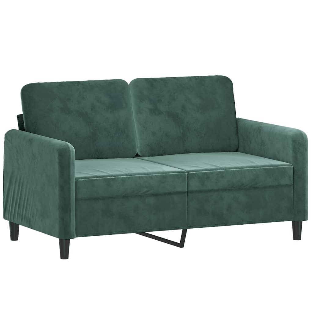 vidaXL 3 Piece Sofa Set Dark Green Velvet